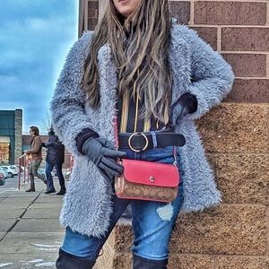 Coat (grey and pink)